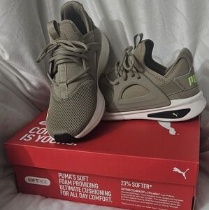 Puma Softride Enzo Evo Oak Branch/Fizzy Apple Size 11 Mens LIKE NEW CONDITION